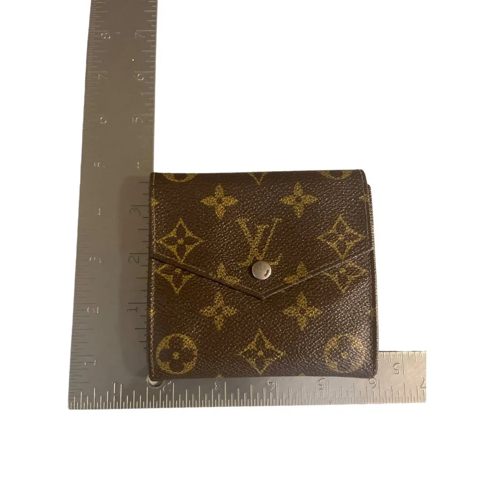 Authentic Louis Vuitton‎ Monogram Porte Monnaie Billets Wallet M61660 LV 4687G